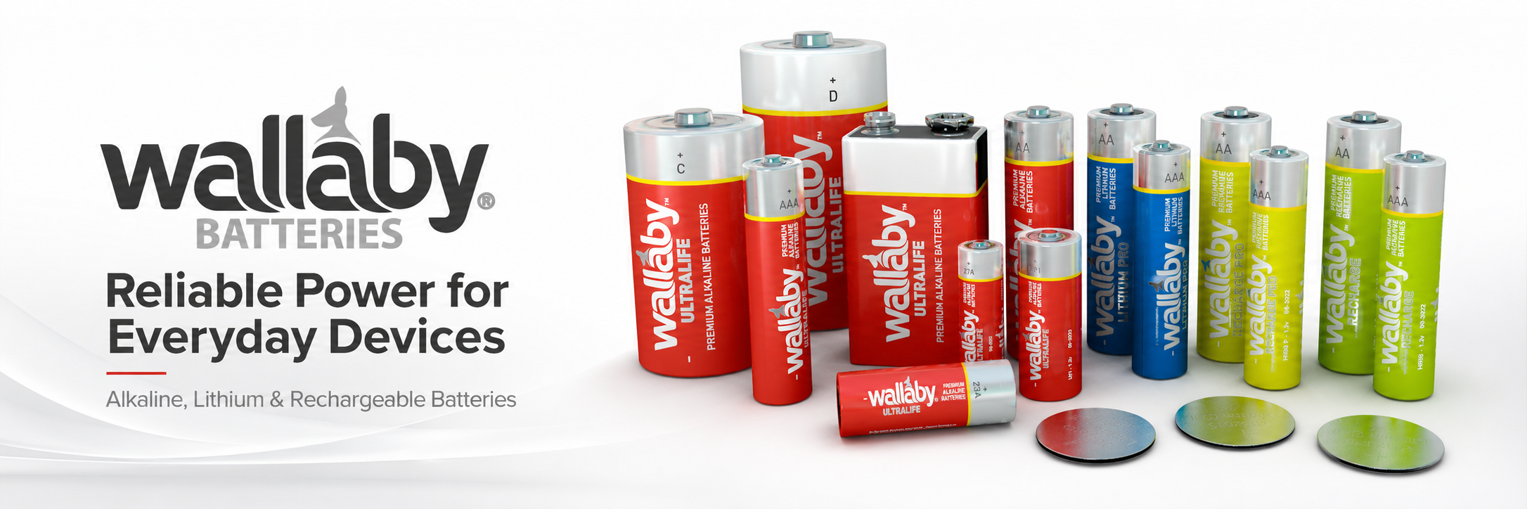Wallaby consumer batteries range